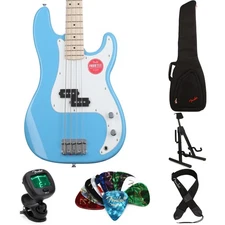 Squier Sonic Precision Bass Essentials Bundle - California Blue
