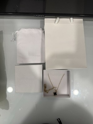 Gold-Tone Clover Pendant Necklace   Minimal Luxury Style