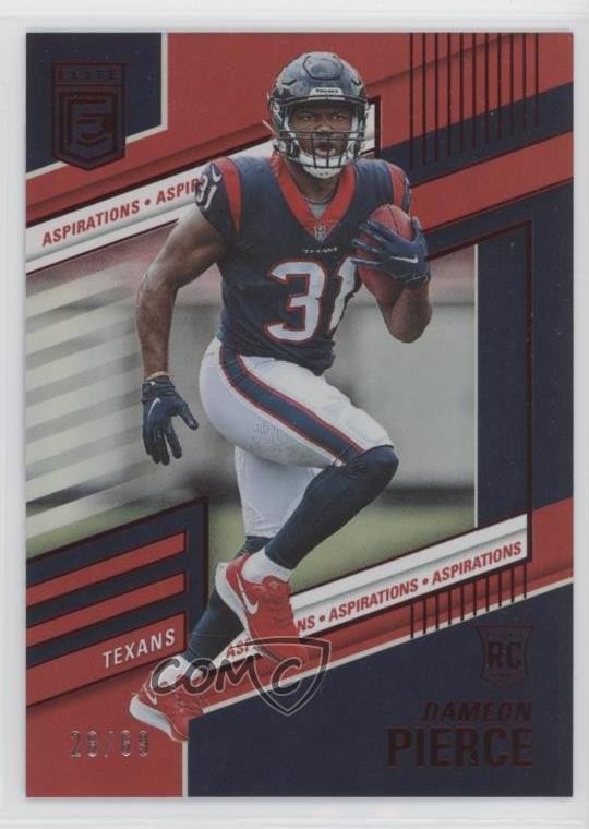 2022 Panini Donruss Elite Rookies Aspirations 28/69 Dameon Pierce #161 0u8k