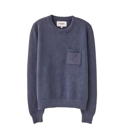 Flurtasche Rundhals Navy