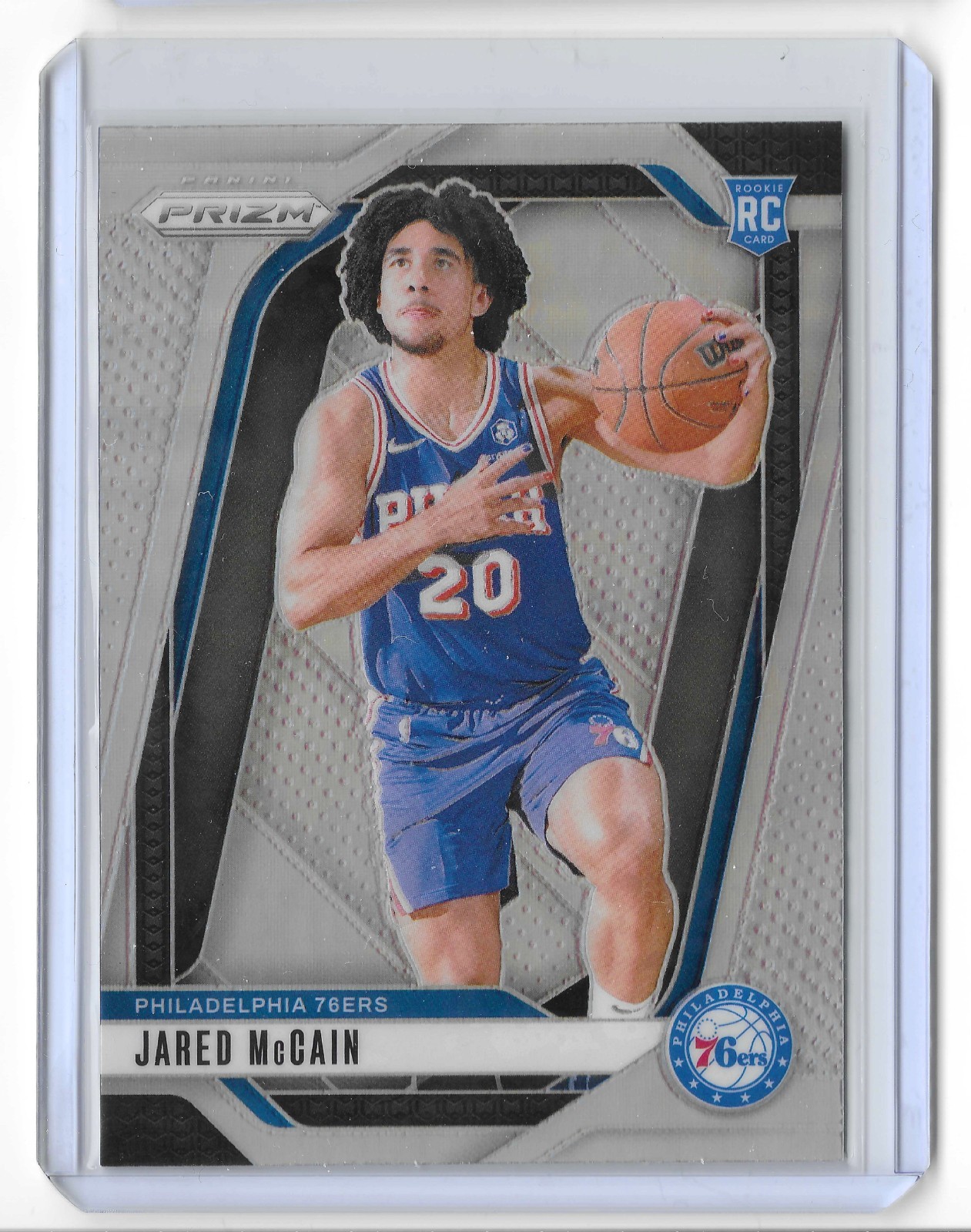 2024-25 Prizm Jared McCain RC Silver Rookie #222 76ers