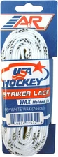 A&R Sports USA Hockey Striker Laces, Waxed 96" - White