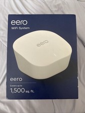 Eero Wi-Fi Mesh Router J010001 Dual-Band 2.4GHz/5GHz, 1500 Sq Ft Coverage - NEW
