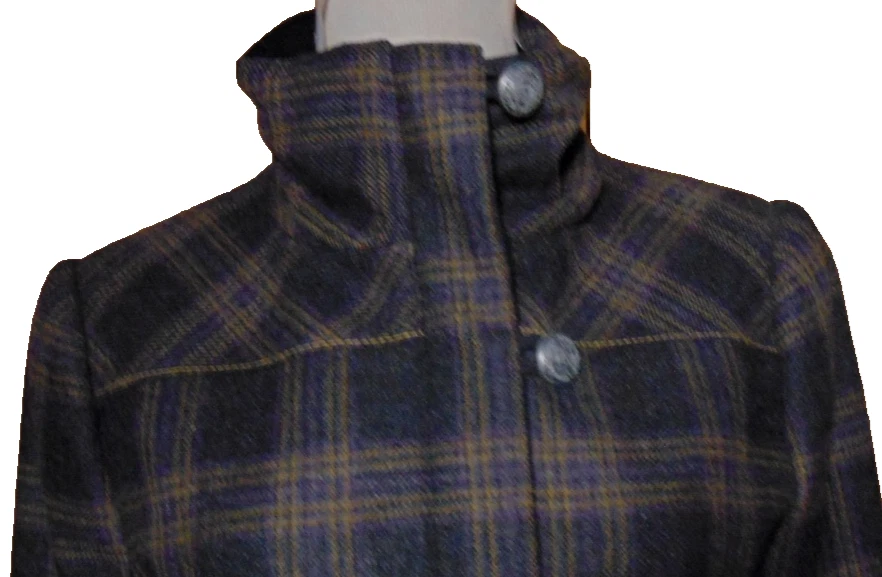 Jaqueta xadrez Dubarry of Ireland Betony tweed zíper completo UE 34 OU EUA 4 - Imagem 2 de 4