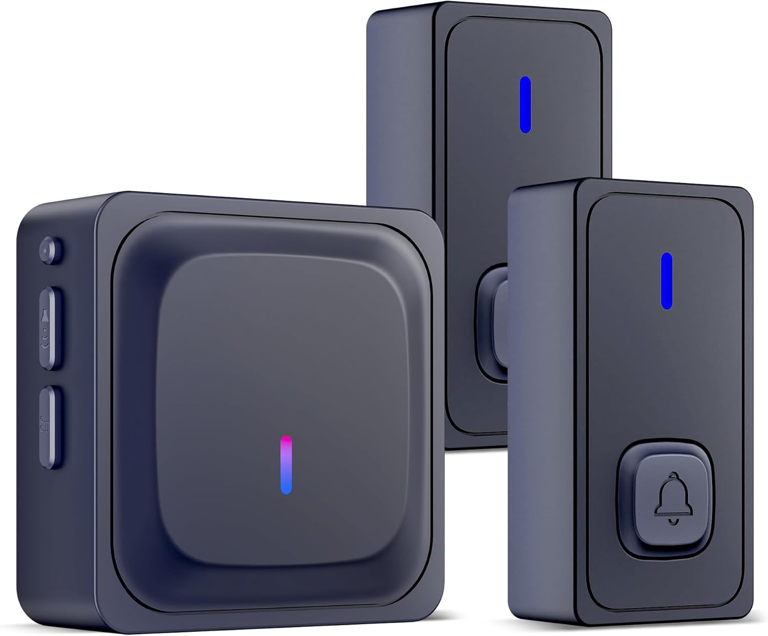 BN-LINK Wireless Doorbell with 2 Buttons, Mini Waterproof Do