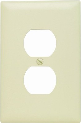 100 Pass & Seymour Ivory Duplex Outlet Cover Wall Plate SP8-ICP10