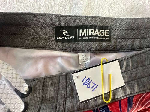 Rip Curl Mirage men’s 31 stretch board short multi-color drawstring floral pocke - Picture 4 of 7
