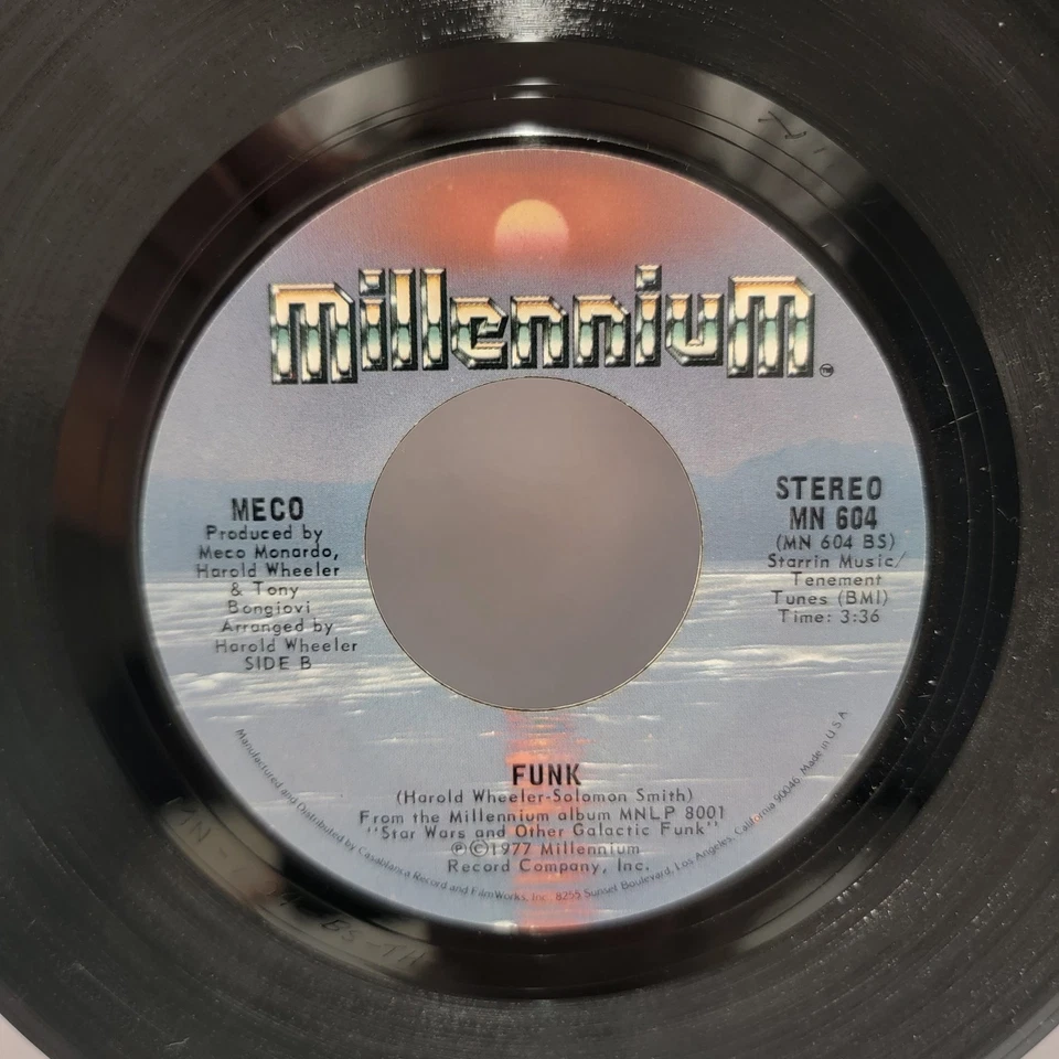 MECO Star Wars Theme Cantina Band 45 7" FUNK DISCO SOUL Record Vinyl Excellent  - Image 4 of 4