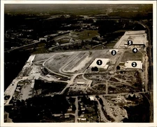 GA308 1956 Orig Tom Franklin Jr Photo INDUSTRIAL DISTRICT AERIAL CHARLOTTE NC
