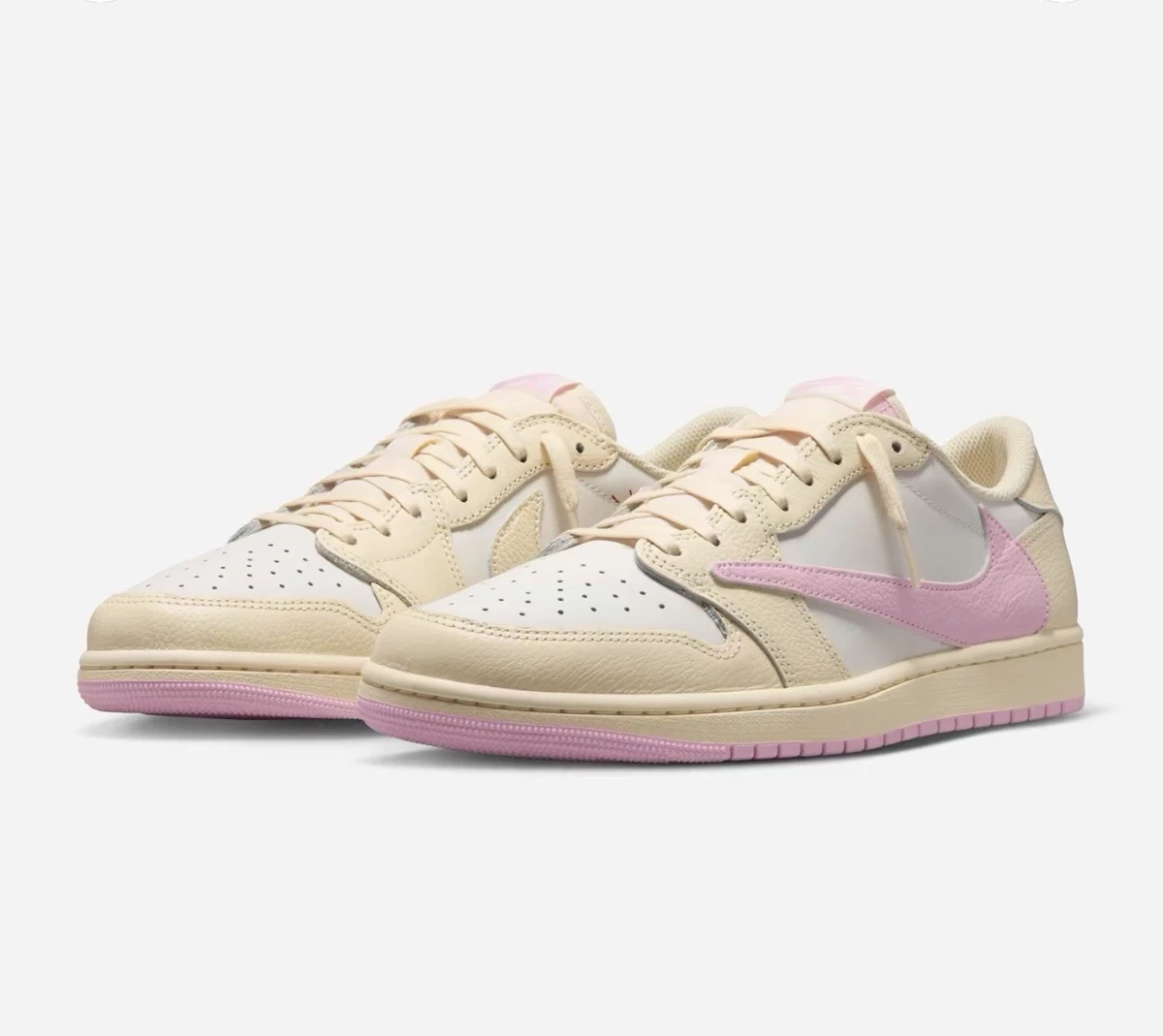 Travis Scott x Air Jordan 1 OG SP Low Sail Shy Pink | eBay