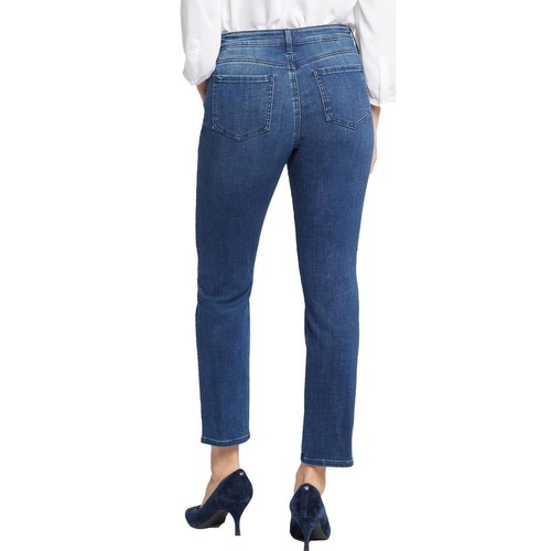 NYDJ Womens Stella Blue Denim Tapered Medium Wash Straight Leg Jeans 6 BHFO 0888 - Bild 2 von 2