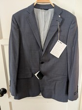 Brooks Brothers Regent Fit Explorer Sports Jacket Blazer Wool Grey Blue Plaid 38