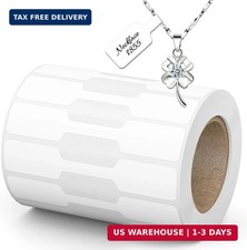 Jewelry Price Tags, 500 PCS 1 Roll Self-Adhesive White Blank Labels, Jewelry L