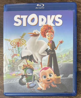 Storks Blu-ray DVD 2-Disc Movie Set Kids Animated F0380