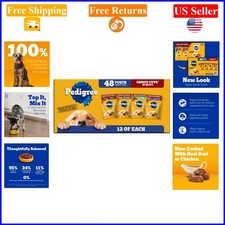 Choice Cuts in Gravy Wet Dog Food Variety Pack, 48 Pouches, 3.5 oz 6.62 per gallon