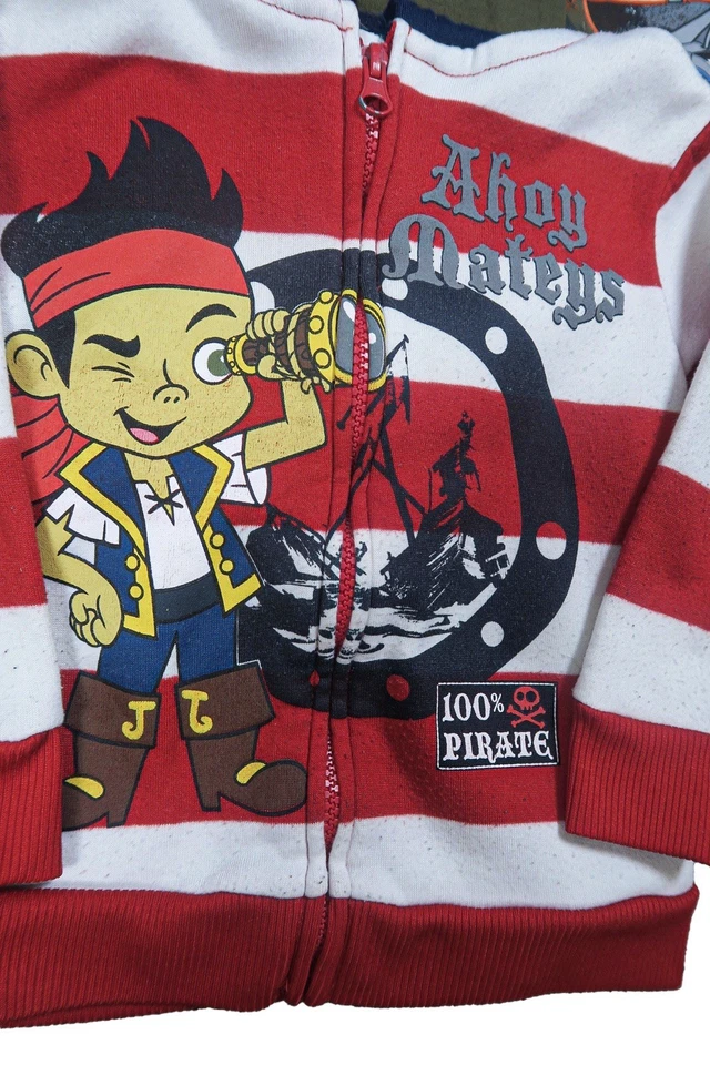 Disney Pixar Niños Lote Talla 2T Jake y los Piratas de Nunca Jamás Aviones Mickey Foto 2 de 4