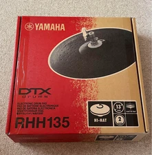 YAMAHA RHH135 Electronic Drum Hi-Hat Pad Movable Height Adjustable Black Tested