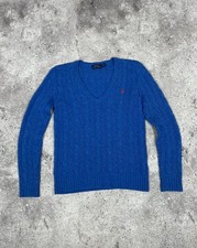 Polo Ralph Lauren Cable Knit Cashmere Sweater Blue Women's size XS