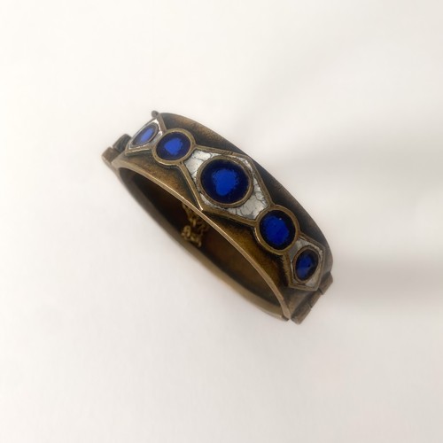 Vintage Bronze Enamel Bracelet by Dominique Piéchaud, Neo-Medieval - 1960s - Picture 21 of 22
