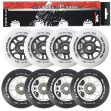 NILS Inliner Ersatzrollen Inlineskates Rollen Räder 64-90 mm + Kugellager ABEC-9