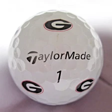 Georgia Bulldogs - TaylorMade TP5 Pix - Logo Golf Ball - AAAAA