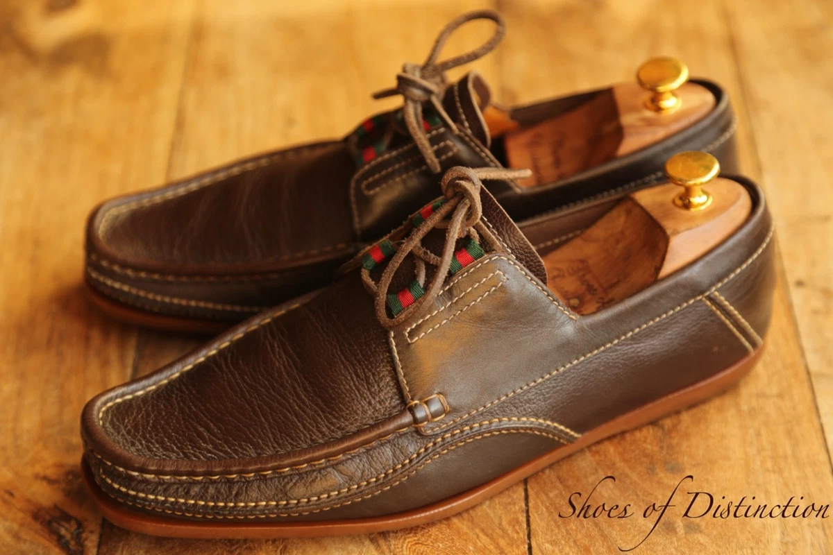 Gucci Boat Shoe Casual Shoes for Men with Upper Leather for sale