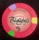 $5 Las Vegas Binion's Casino Chip w/ Case and Pouch included — photo 5