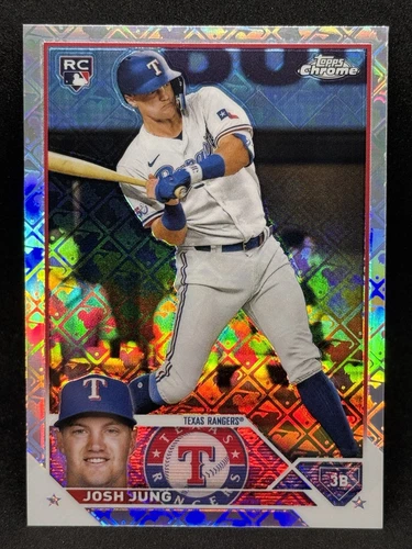 Josh Jung 2023 Topps Chrome #93 Logofractor Rookie (RC) - Rangers