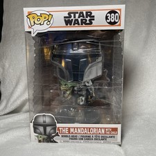 Funko Pop! Vinyl Jumbo 10 in: Star Wars - The Mandalorian (Chrome) (10 inch)...