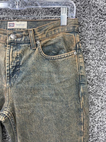 Vintage Faded Glory Bootcut Jeans Women 8 Rust Wash 100% Cotton Grunge Y2K - Picture 6 of 20