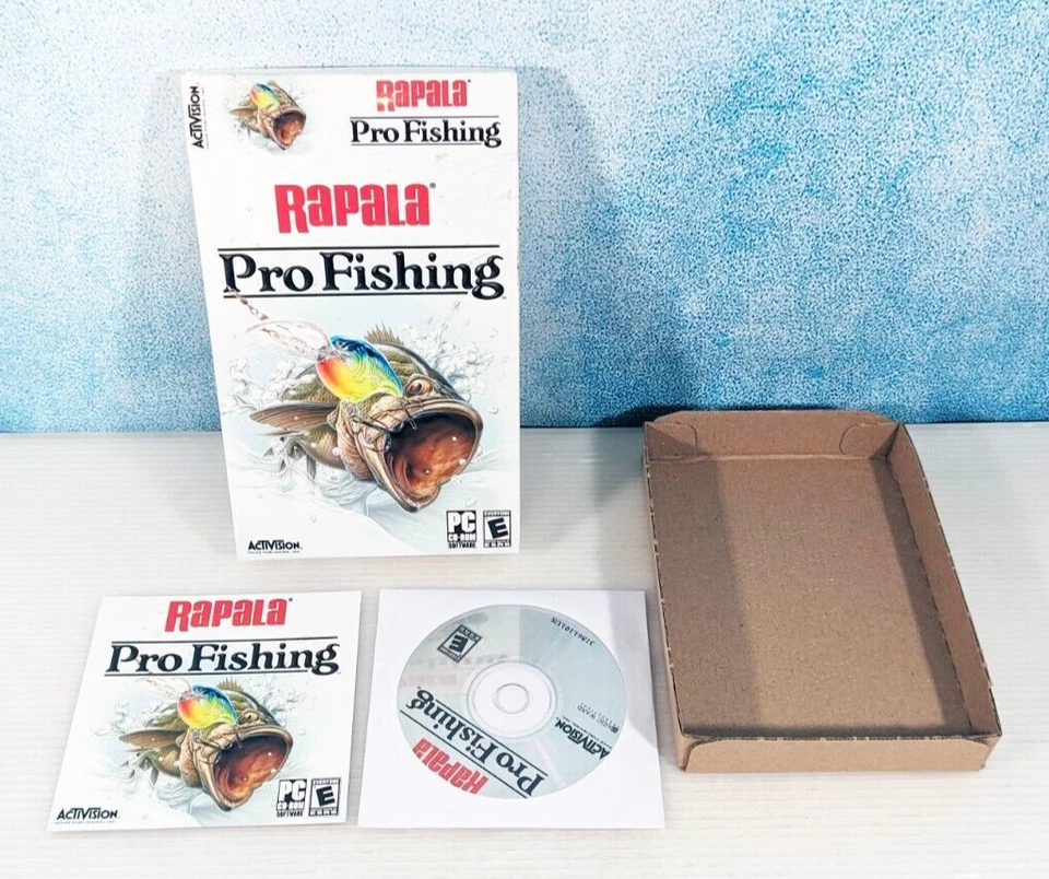 Lot of 8 PC Games DVD CDROM Simulation Fishing Small Box Manuals GOOD-LN BOX#E - Image 4 of 4