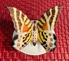 Vintage 2" Tall Rosenthal Germany Porcelain Brown & Yellow Butterfly Figurine