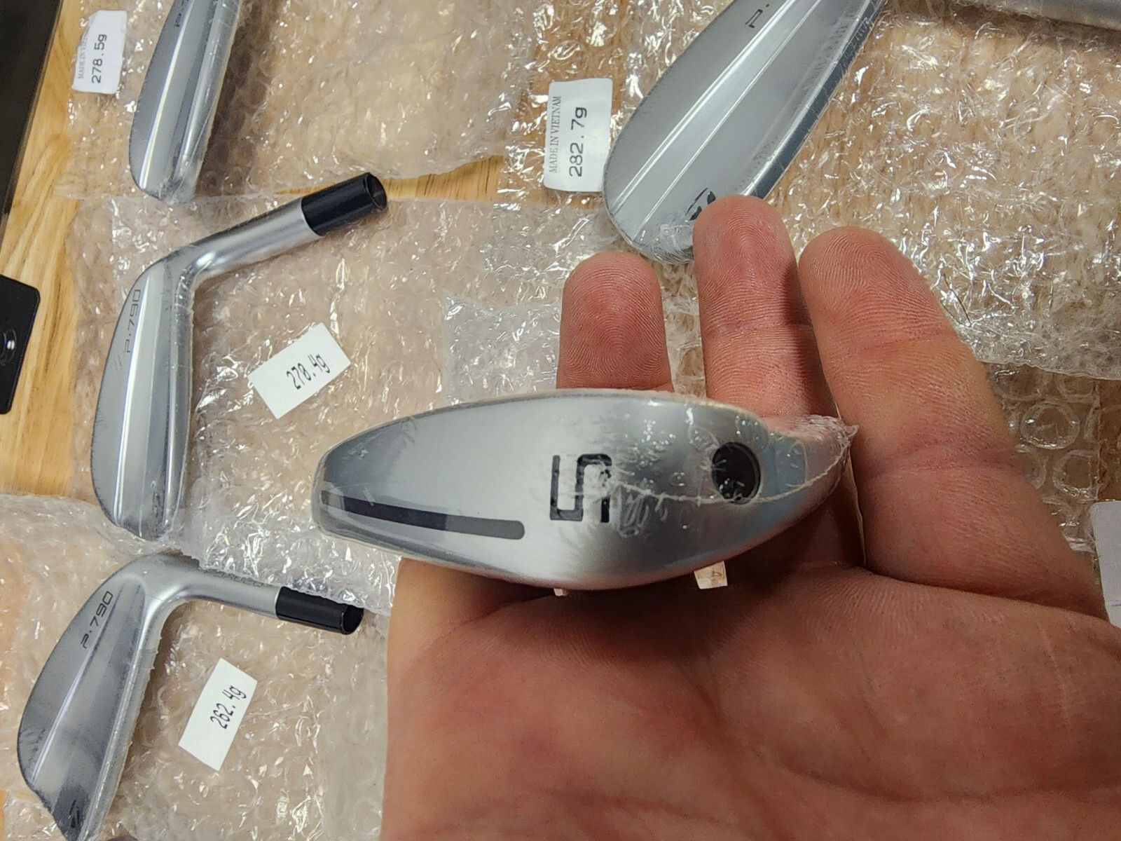 New Tour Issue TaylorMade P790 iron heads only 3PW head weights 8