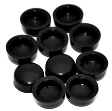 Hex Head Bolt Nut Cover for 7/16" Wrench or Socket Black PD#7/16-180 Set of 10