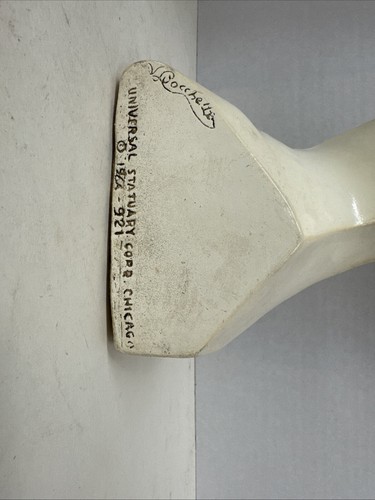 V. Bocchetta Universal Statuary Corp Chicago Art Deco Entwined Lovers #921 1964 - Picture 5 of 6