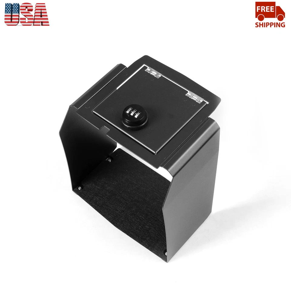 For Jeep Wrangler JK 2012-2017 1PCS Car Armrest Lockbox Storage Vault Organizer Foto 3 de 4