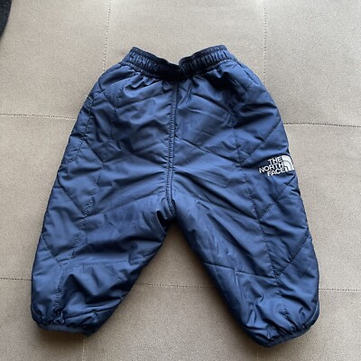 The North Face Infant Reversible Perrito Navy Blue Winter Snow Pant 3-6 Month