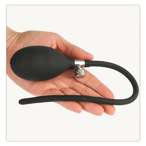 Double Ball Inflatable Urethral Plug Penis Massager Silicone Sounds Sex Toys - Picture 15 of 15