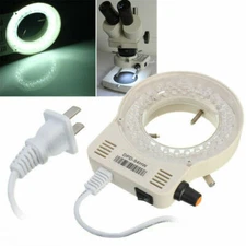 56 LED Adjustable Bright Ring Light illuminator Lamp For Stereo Zoom Microscope