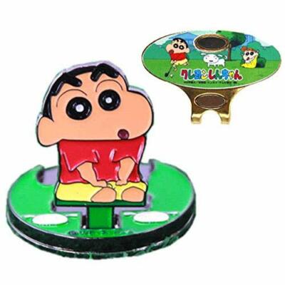 Crayon Shin-Chan Flip-up Golf Ball Marker with Hat Clip From