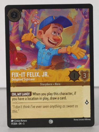 Fix-It Felix, Jr. - Cielos brillantes - 17/204 - Lorcana TCG - Lámina - Común - Imagen 3 de 6