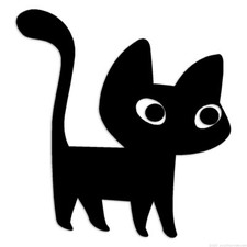 Kitten Cat - Decal Sticker - Multiple Colors Sizes - ebn7086