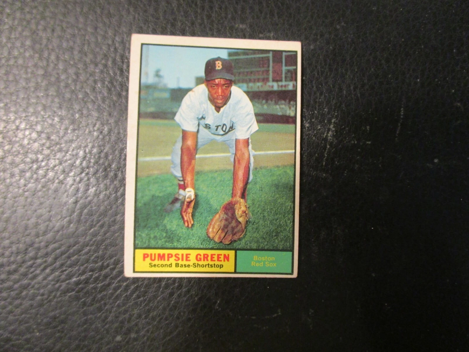1961   TOPPS#454  PUMPSIE GREEN RED SOX     EX+/EXMT