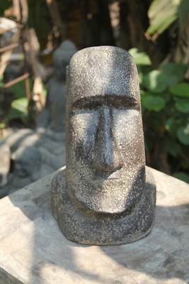 MOAI 30 CM TIKI RAPA STEINGUSS SKULPTUR FIGUR STEIN OSTERINSEL ASIA-STON-KÖLN