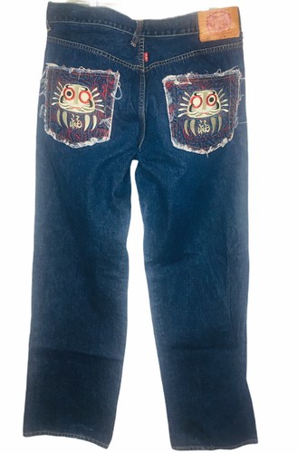 Red Monkey RMC Jeans Talla 36 X 33 Martin ksohoh japonés Kirai Bordado 1002  | eBay