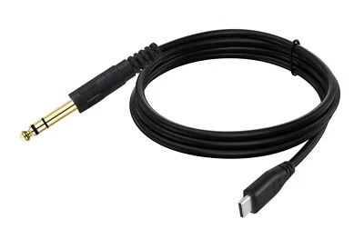 Câble auxiliaire USB C vers 6,35 mm TRS pour haut-parleur/ampli/mixeur | mâle vers mâle  - Photo 1/4