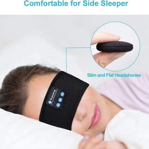 Wireless Bluetooth Sleep Headband Comfortable Side Sleepers Music Mask - Picture 3 of 11
