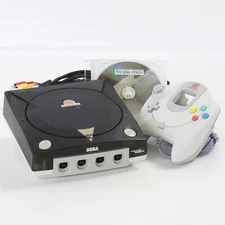 Dreamcast Console Official Case Crystal Black HKT-3000 Tested SEGA -NTSC-J- 2562