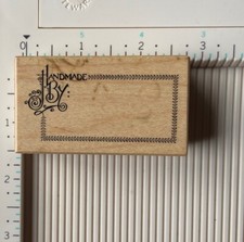 PSX rubber stamp whimsical font  Handmade By  