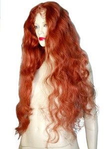 Full-Lace-Wig-Wigs-Human-Indian-Remy-Remi-Hair-Body-Wave-Wavy-Auburn-Red-215